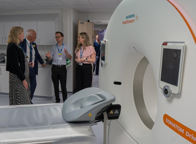 Image shows the Trust's newest CT scanner