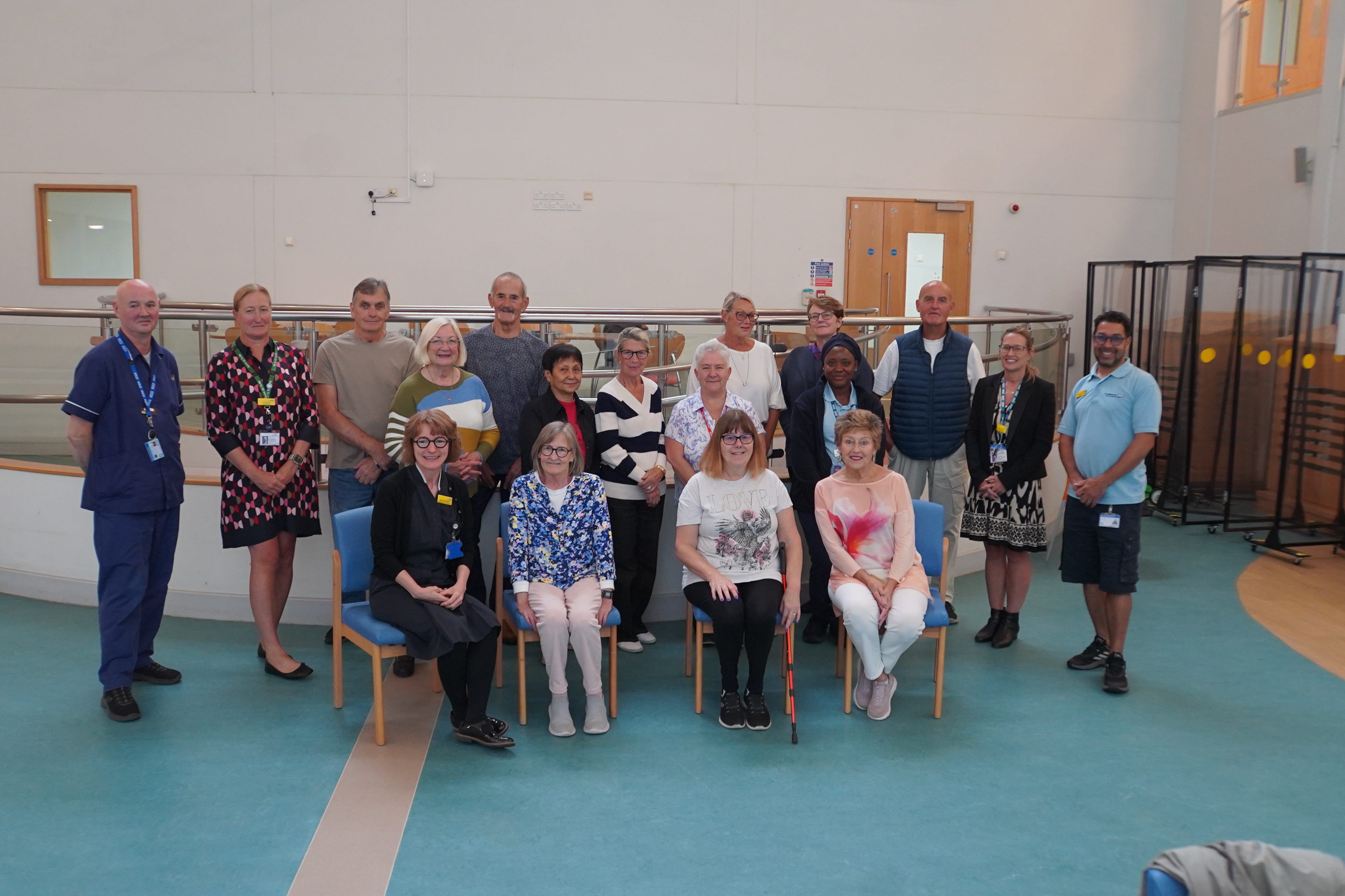 A group of people from the Breathe Easy support group