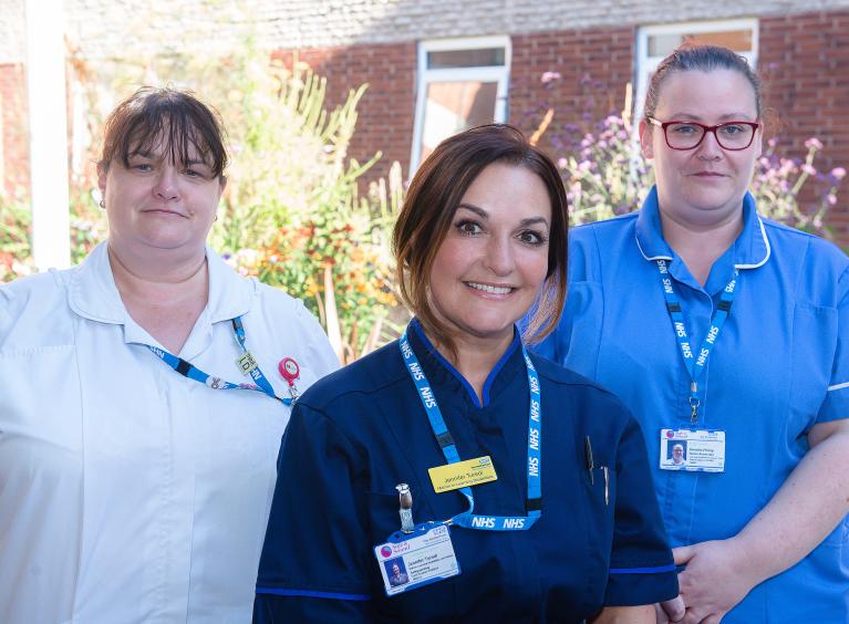 Three colleagues from the learning disabilities and autism team