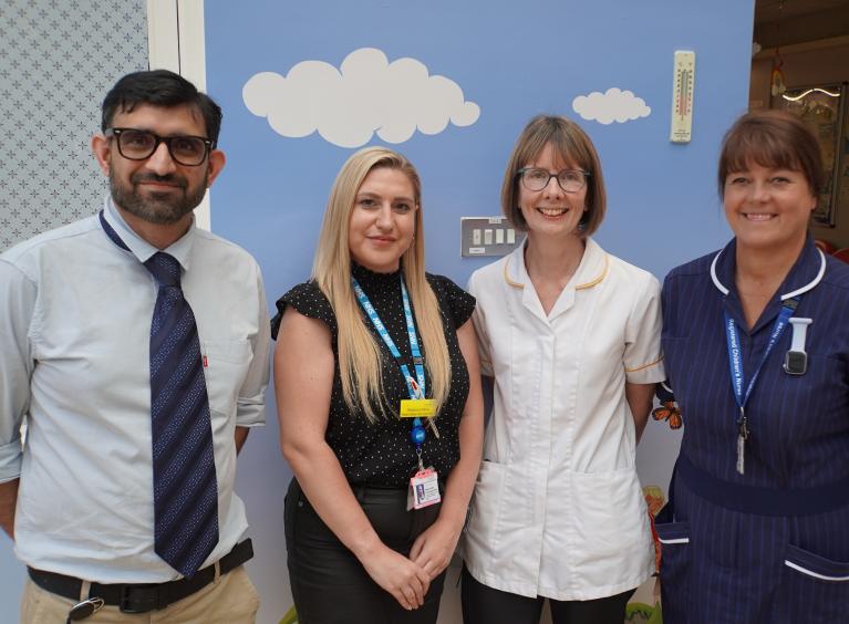 Four members of the children's diabetes team