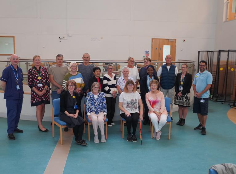 A group of people from the Breathe Easy support group