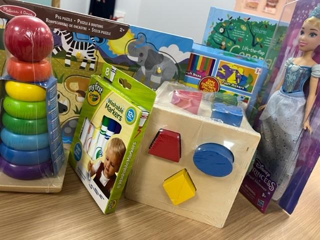 A selection of children's toys